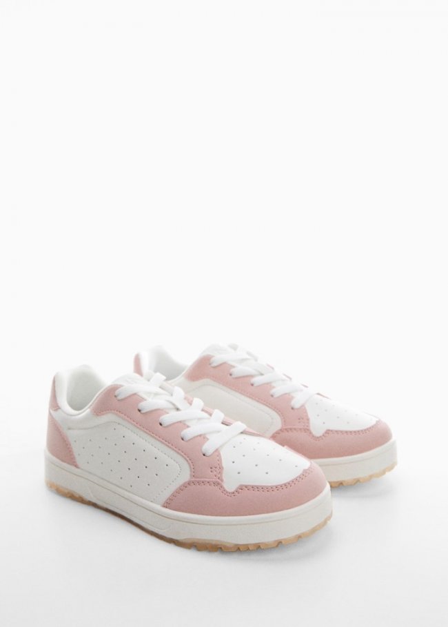 Mango Deportivas básicas cordones - Blanco