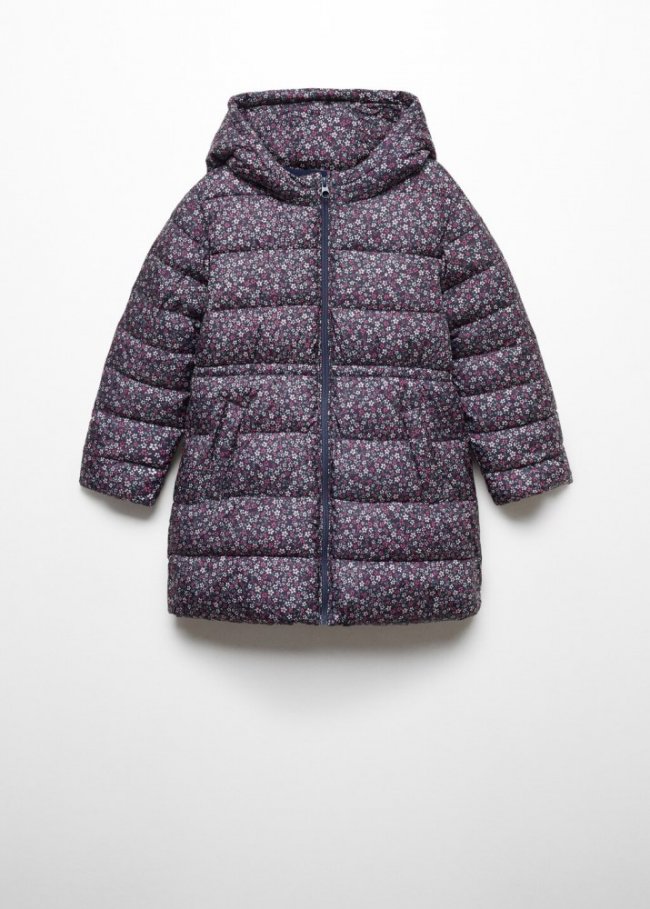Mango Anorak largo acolchado - Azul marino