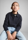 Mango Polo algodón manga larga - Gris oscuro