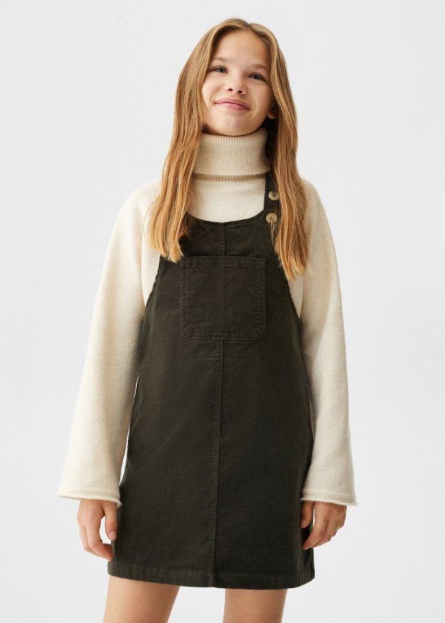 Mango Pichi algodón - Khaki