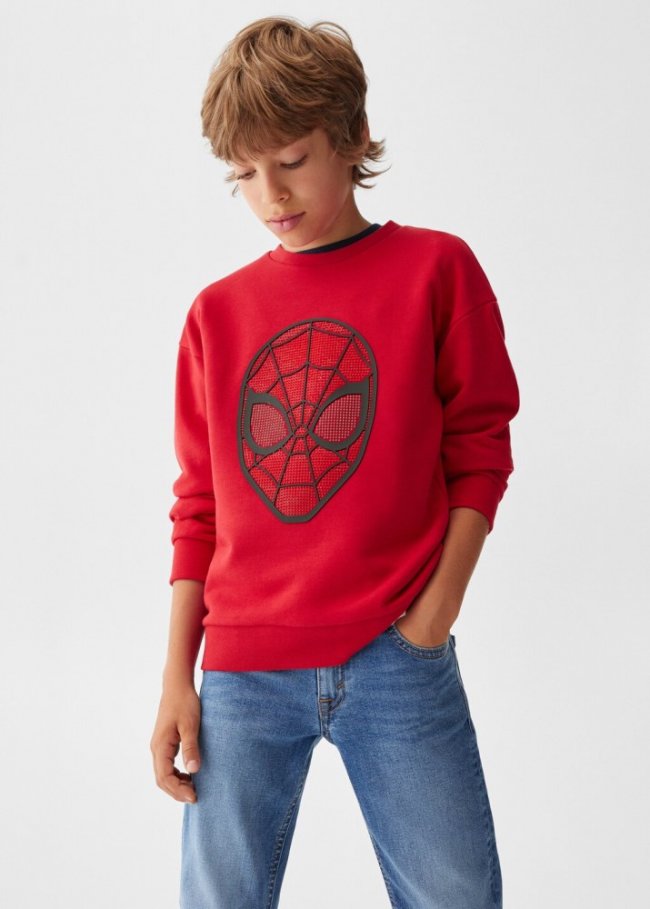 Mango Sudadera Spider-Man - Rojo
