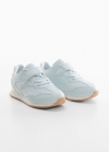 Mango Deportivas tira velcro - Azul celeste