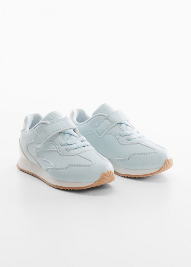 Mango Deportivas tira velcro - Azul celeste