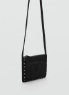 Mango Bolso piel tachuelas - Negro