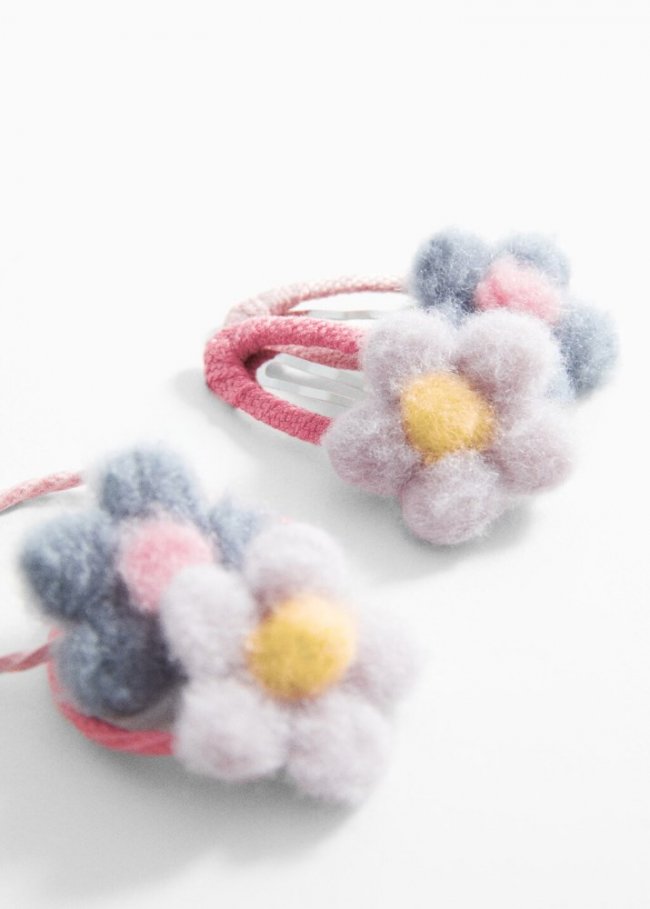 Mango Pack gomas y clips - Rosa palo