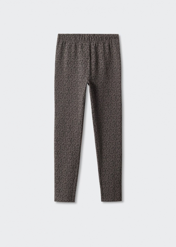 Mango Leggings algodón estampados - Gris antracita