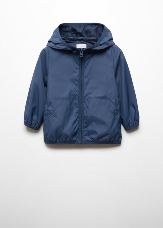 Mango Parka capucha - Azul