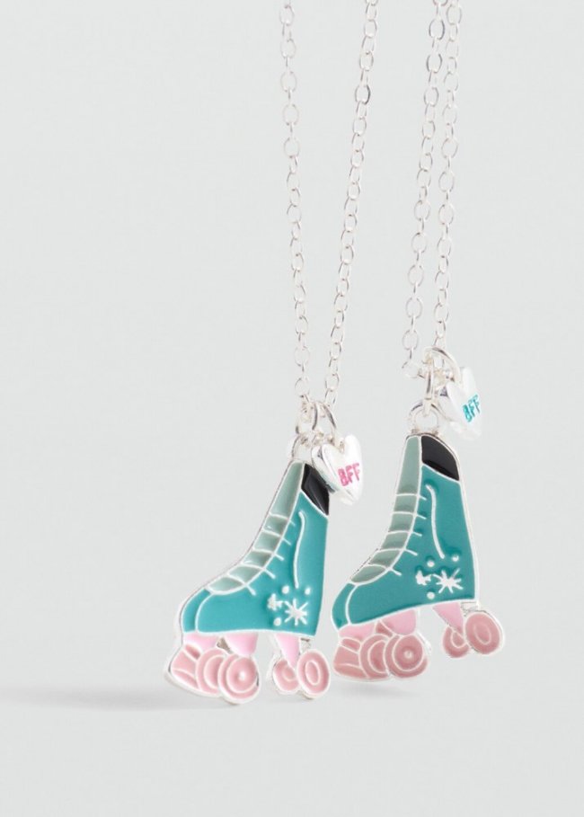 Mango Pack 2 collares Best Friends - Plata