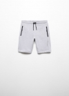 Mango Bermudas cintura elástica - Gris medio vigoré