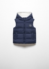 Mango Chaleco acolchado reversible - Azul marino oscuro