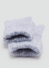 Mango Guantes punto - Lila