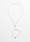 Mango Pack collar pulsera - Oro