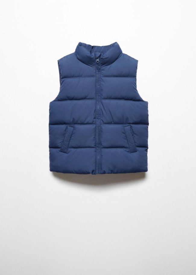 Mango Chaleco acolchado - Azul