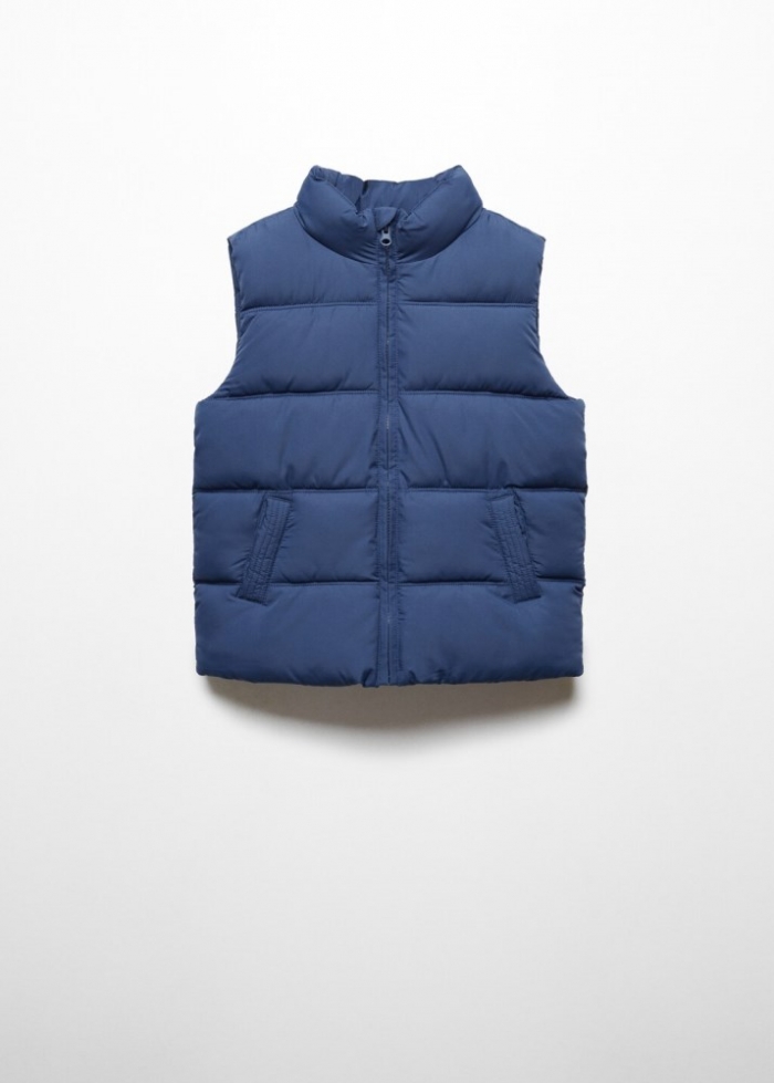 Mango Chaleco acolchado - Azul