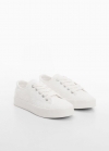 Mango Deportivas bordadas - Blanco
