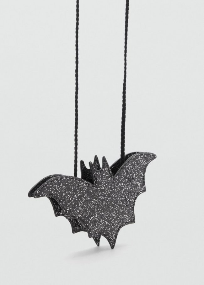 Mango Bolso murciélago halloween - Negro
