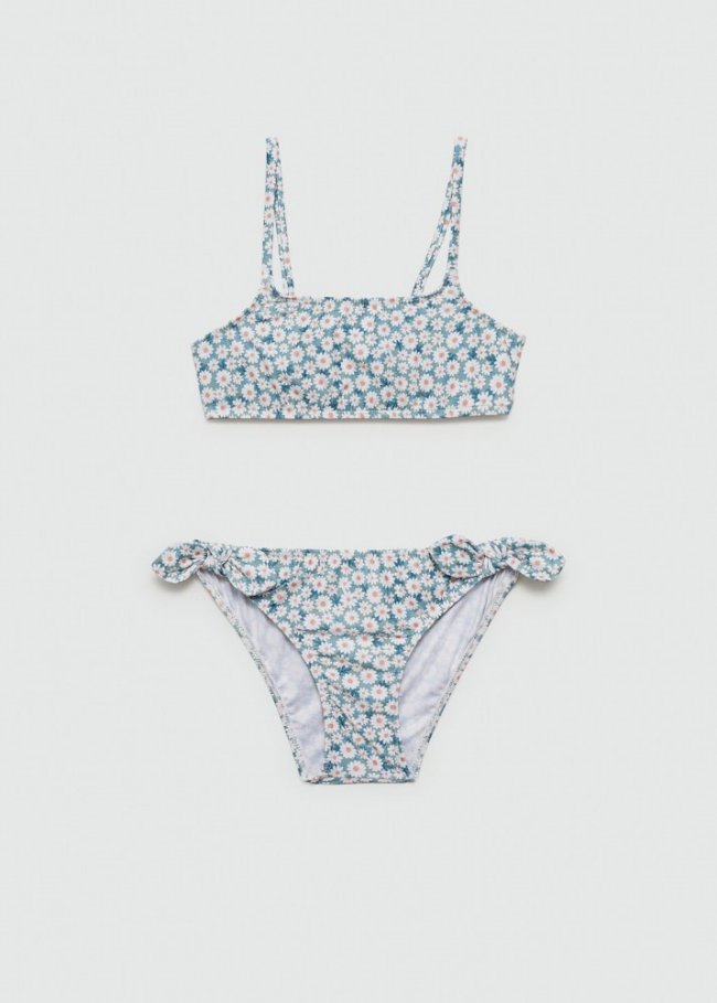 Mango Bikini estampado floral - Verde pastel