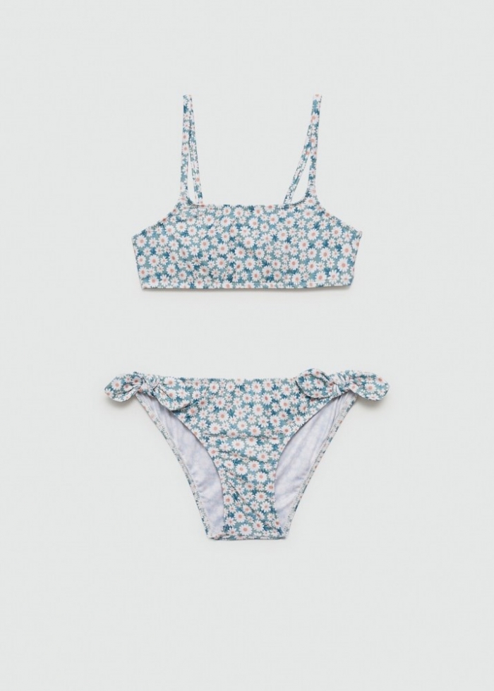 Mango Bikini estampado floral - Verde pastel