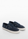 Mango Deportiva náutico cordones - Azul