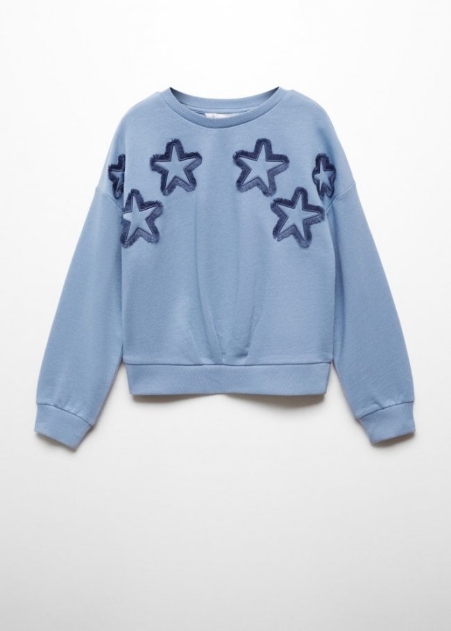 Mango Sudadera estrellas - Azul