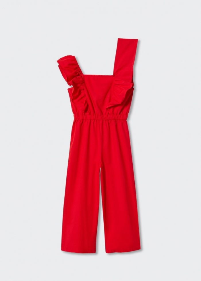 Mango Mono largo algodón - Rojo