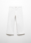 Mango Jeans culotte algodón - Blanco