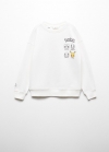 Mango Sudadera Pokemón - Blanco roto