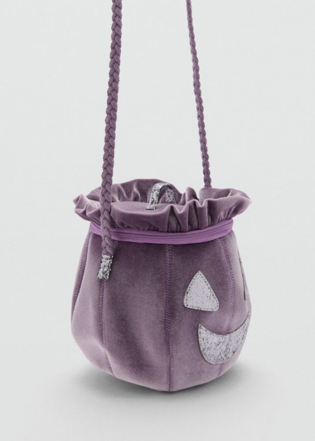 Mango Bolso calabaza halloween - Lila