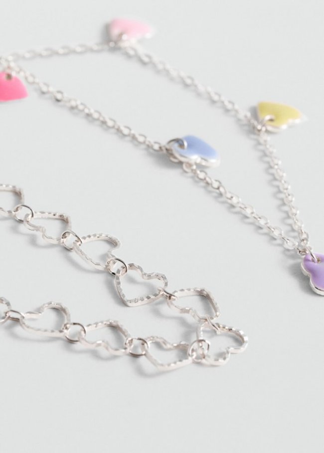 Mango Pack 2 collares combinados - Plata