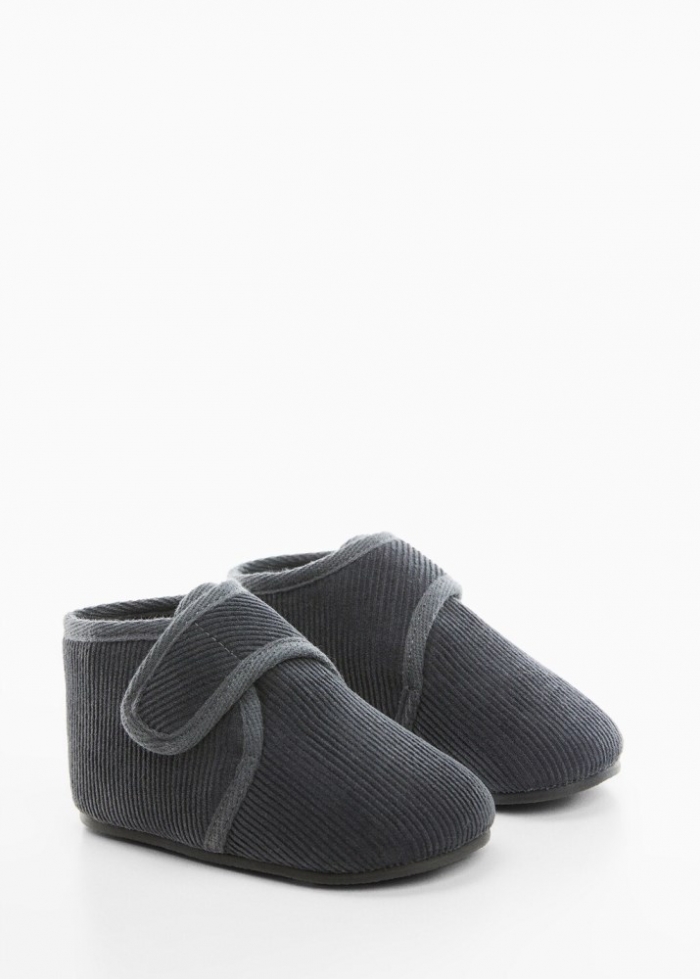 Mango Patuco algodón - Gris antracita