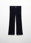 Mango Pantalón flare - Azul marino oscuro