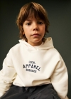 Mango Sudadera mensaje bordado - Blanco roto