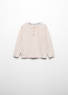 Mango Jersey punto detalle botones - Arena