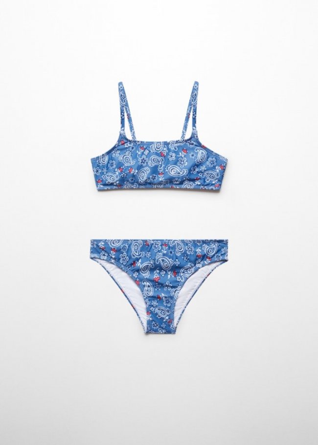 Mango Bikini estampado floral - Azul