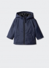 Mango Anorak capucha - Azul marino