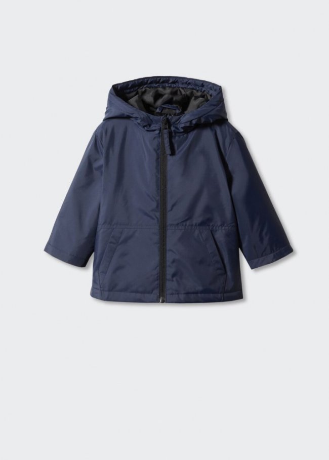 Mango Anorak capucha - Azul marino