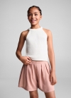 Mango Shorts cintura elástica - Rosa