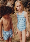 Mango Bañador estampado ikat - Azul