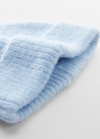 Mango Gorro punto - Azul celeste