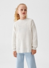 Mango Jersey punto algodón - Blanco roto