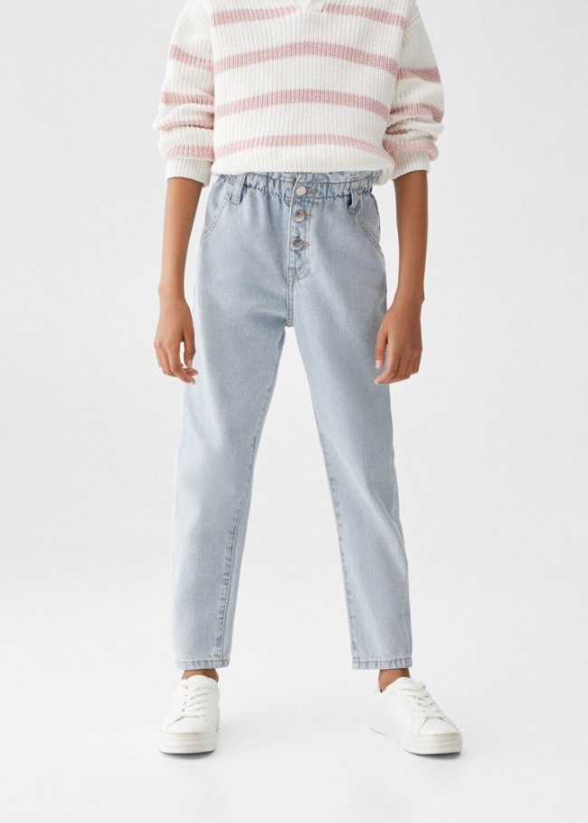 Mango Jeans paperbag - Azul claro