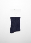 Mango Calcetines punto - Azul marino
