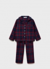 Mango Pijama largo navideño - Granate