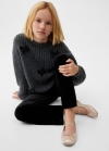 Mango Leggings terciopelo - Negro
