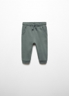 Mango Pantalón jogger algodón - Verde bosque