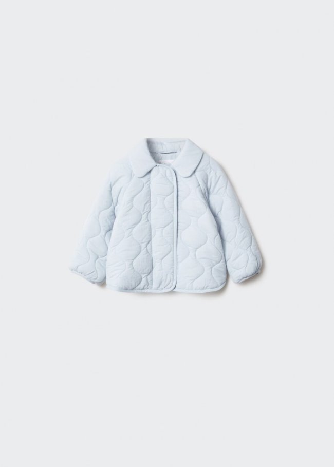 Mango Anorak acolchado - Azul celeste