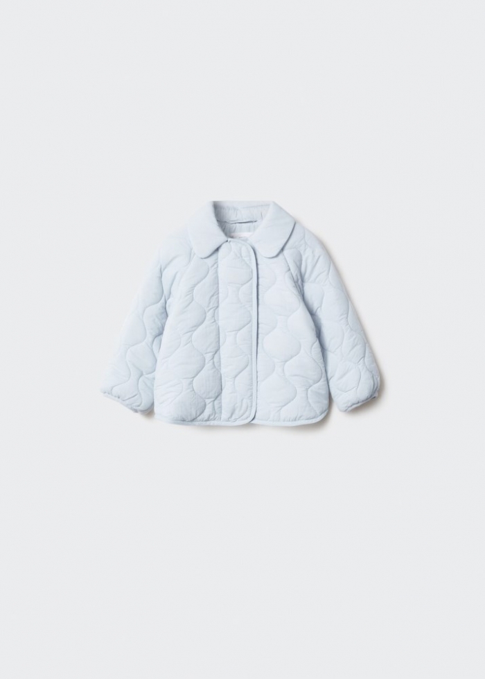 Mango Anorak acolchado - Azul celeste