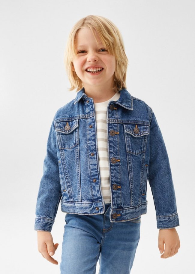 Mango Cazadora denim - Azul oscuro