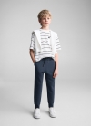 Mango Pantalón jogger felpa - Azul marino oscuro