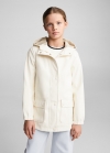 Mango Chaqueta impermeable capucha - Crudo